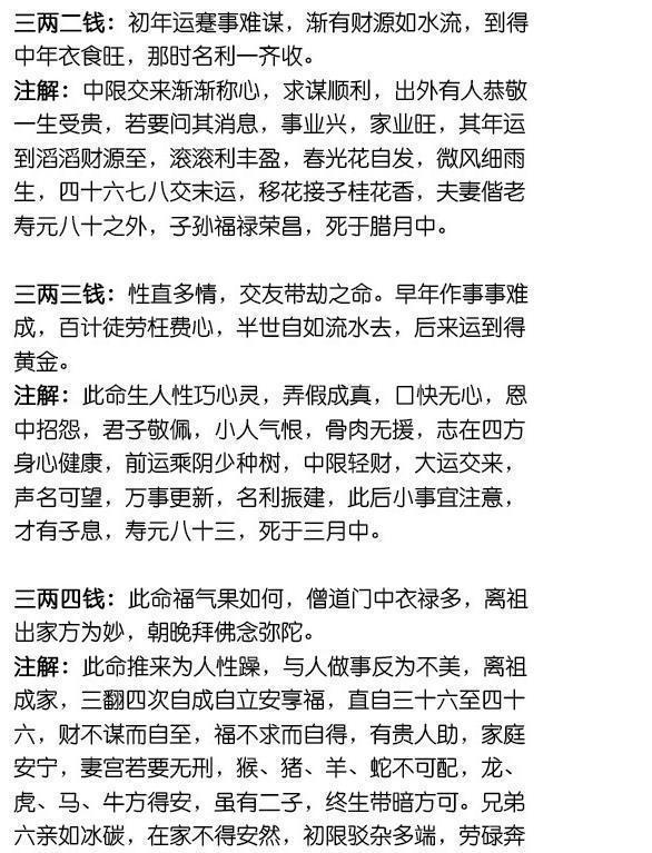 科普展现:称骨算命法（称骨算命法表袁天罡）