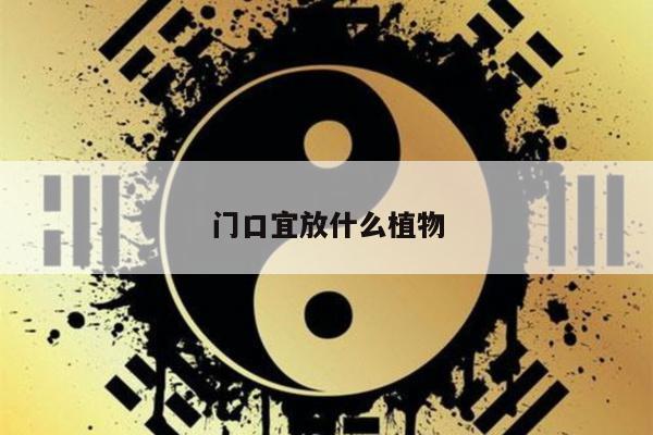 门口宜放什么植物