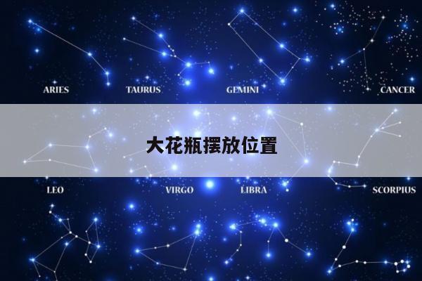 大花瓶摆放位置