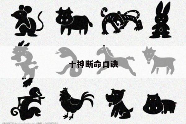 十神断命口诀
